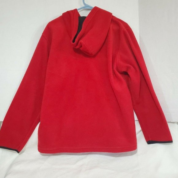 Disney Women Mickey Mouse Red Fleece Lightweight Hoodie Jacket Sz 15/17 XLarge - Picture 6 of 12